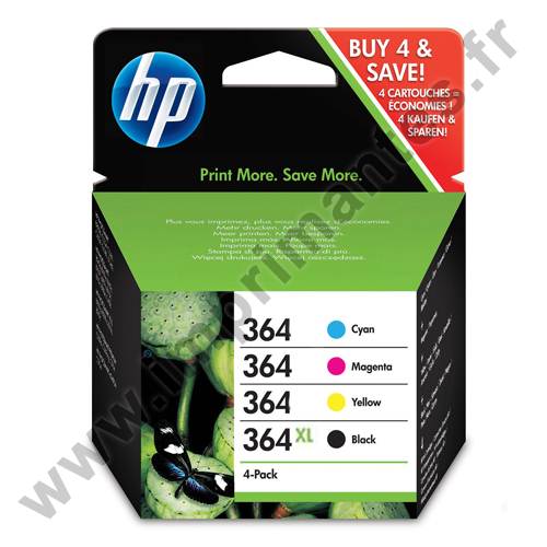 Cartouche HP 364 Jaune – Originale, Neuve Sous Blister