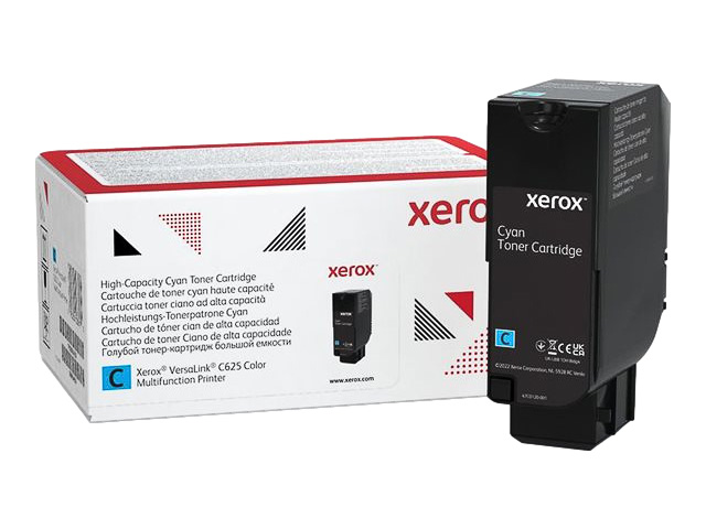 XEROX 006R04637 - Cartouche Toner Original Xerox ref 006R04637 Haute capacité 16000 pages couleur Cyan pour Versalink C625 Color XEROX 006R04637