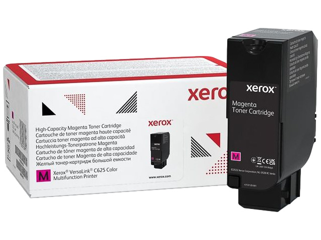 XEROX 006R04638 - Cartouche Toner Original Xerox ref 006R04638 Haute capacité 16000 pages couleur Magenta pour Versalink C625 Color XEROX 006R04638