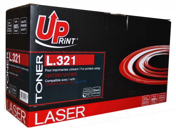 LEXMARK 12A7405 C - Toner laser noir compatible lexmark E321 L321 12A7305 LEXMARK 12A7405 C