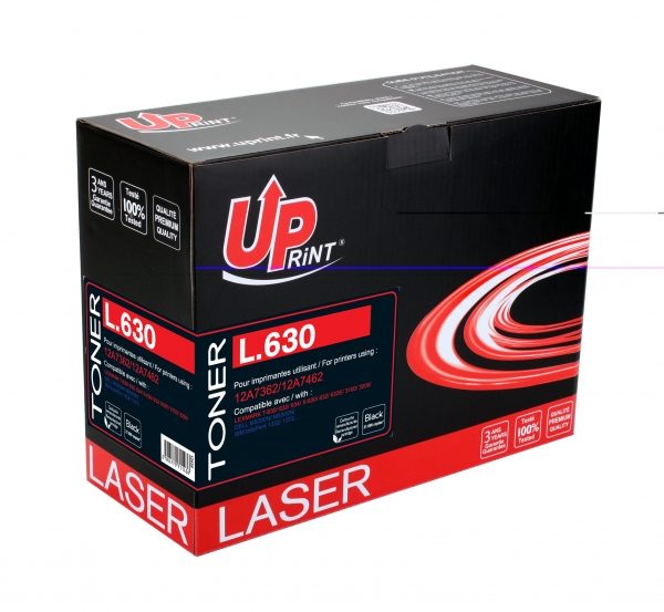 LEXMARK 12A7462 Uprint - Toner laser noir compatible lexmark 12A7462 12A7362 L630 LEXMARK 12A7462 Uprint