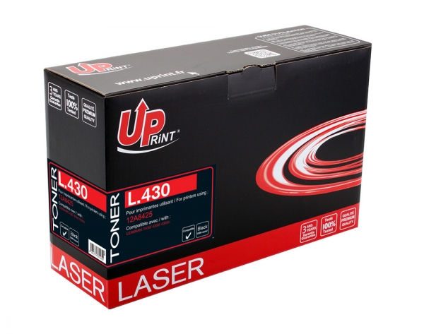 LEXMARK 12A8425 Uprint - Toner laser noir compatible lexmark T430 L430 12A8325 LEXMARK 12A8425 Uprint