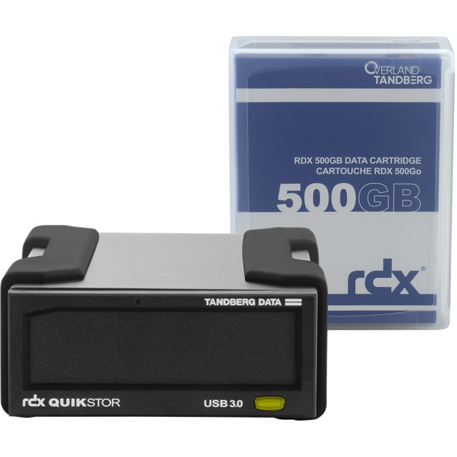 Tandberg 8863-RDX - Cartouche disque dur Overland-Tandberg RDX QuikStor 8863-RDX - Externe - 500 Go - Noir Tandberg 8863-RDX