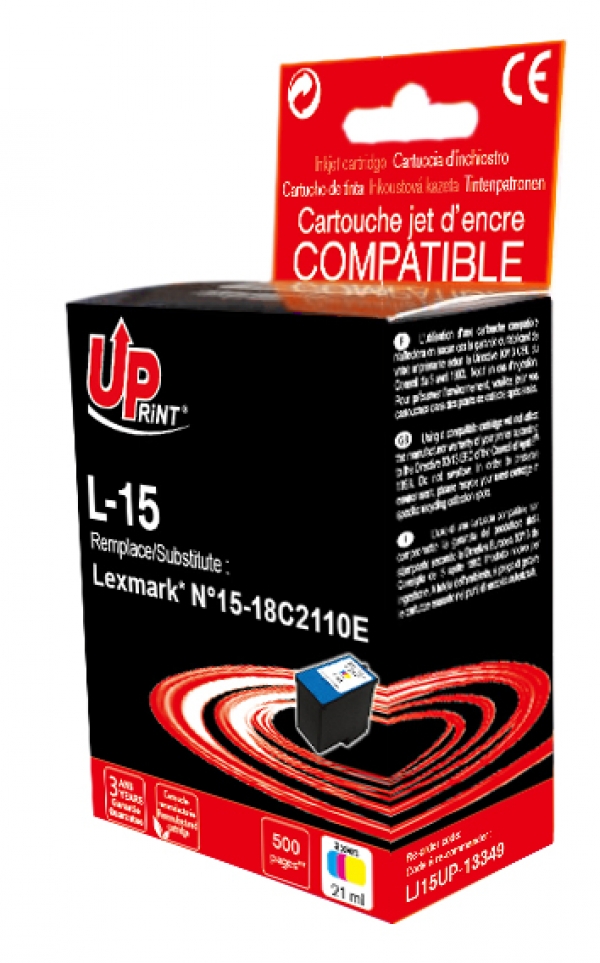 LEXMARK 18C2110E C - Cartouche jet d'encre couleurs n°15 L15 LEXMARK 18C2110E C