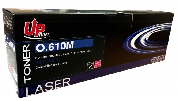 OKI 44315306 C - Toner laser magenta compatible oki C610 O610M OKI 44315306 C