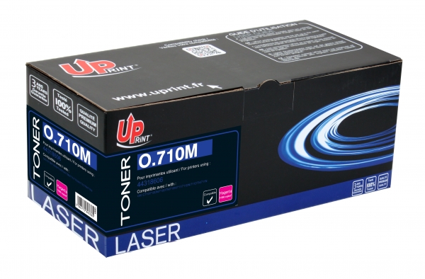 OKI 44318606 Uprint - Toner laser magenta compatible Oki série C710-C711 O710M OKI 44318606 Uprint