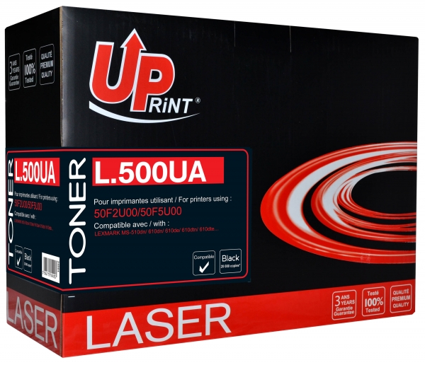 LEXMARK 50F2U00 Uprint - Toner laser noir compatible lexmark série MS510-MS610 502U/500UA 50F0UA0 LEXMARK 50F2U00 Uprint