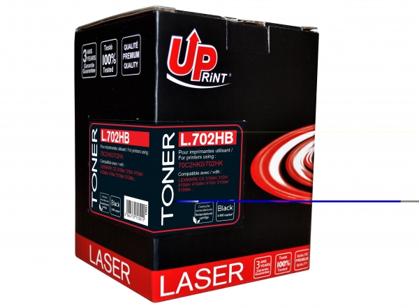 LEXMARK 70C2HK0 Uprint - Toner laser noir compatible Lexmark 702HK L702HBK LEXMARK 70C2HK0 Uprint