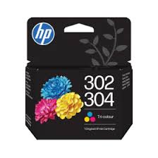 HP 302/304 B7RT6AE - Cartouche jet d'encre Tri-couleurs Original HP n°302/304 couleur Cyan, Magenta et Jaune capacité 100 pages type B7RT6AE HP 302/304 B7RT6AE
