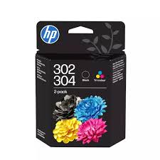 HP 302/304 B82L1AE - Cartouche jet d'encre noire & couleur Original HP n°302/304 capacité 120 & 100 pages type B82L1AE HP 302/304 B82L1AE