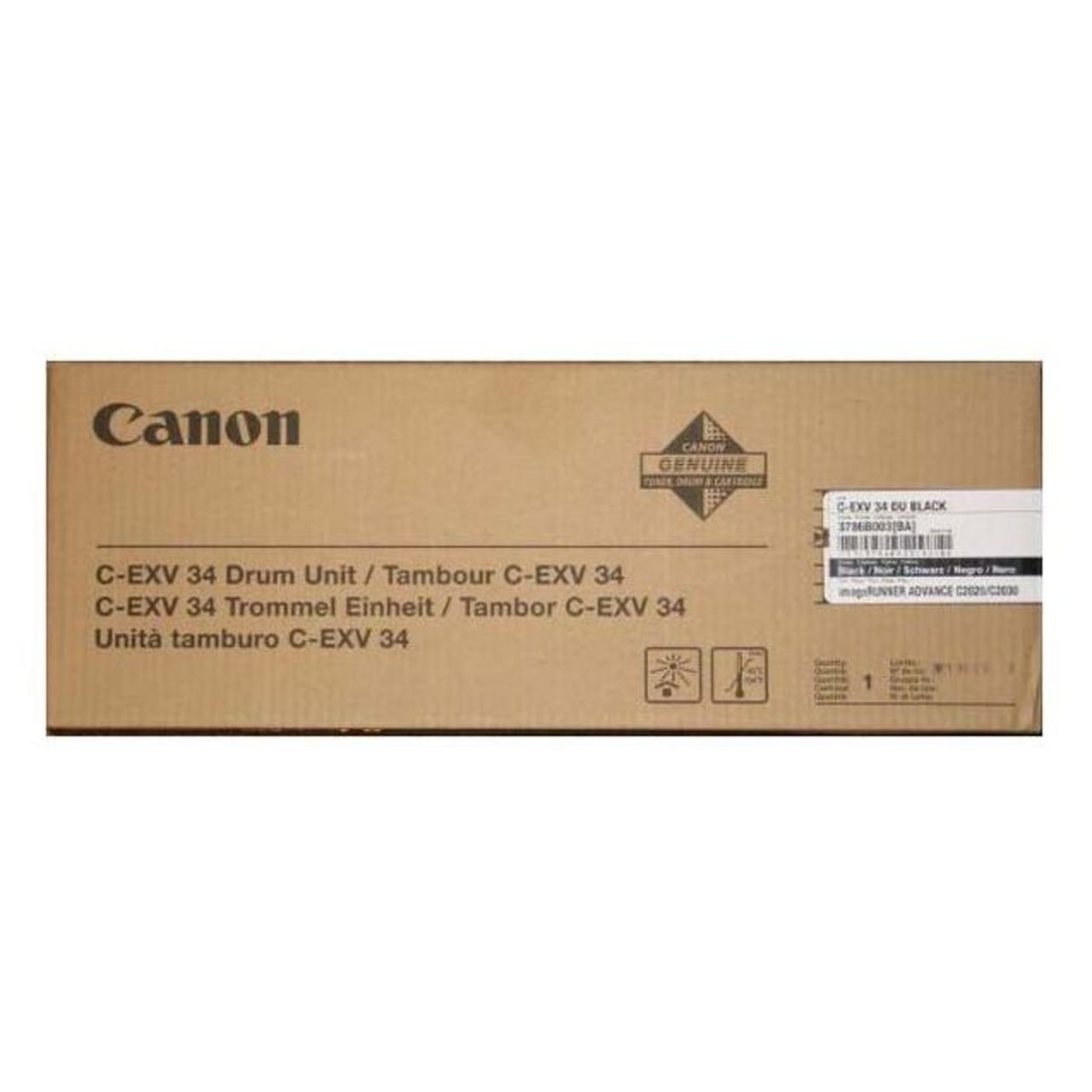 CANON C-EXV34BK Drum - Tambour laser noir Canon ref CEXV34BK type 3786B003 CANON C-EXV34BK Drum