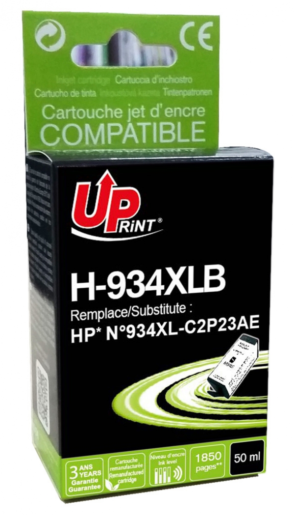 HP C2P23AEC - Cartouche jet d'encre noire Générique pour HP n°934XL H934XLB HP C2P23AEC