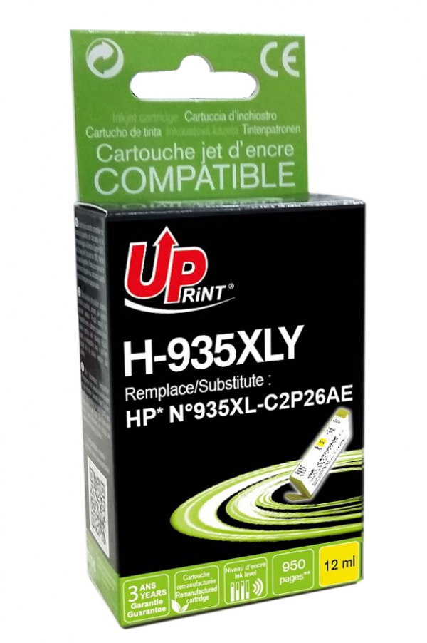 HP C2P26AEC - Cartouche jet d'encre jaune Générique pour HP n°935XL H935XLY HP C2P26AEC