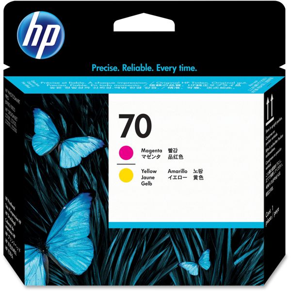 HP C9406A - Tête impression magenta et jaune n°70 HP C9406A