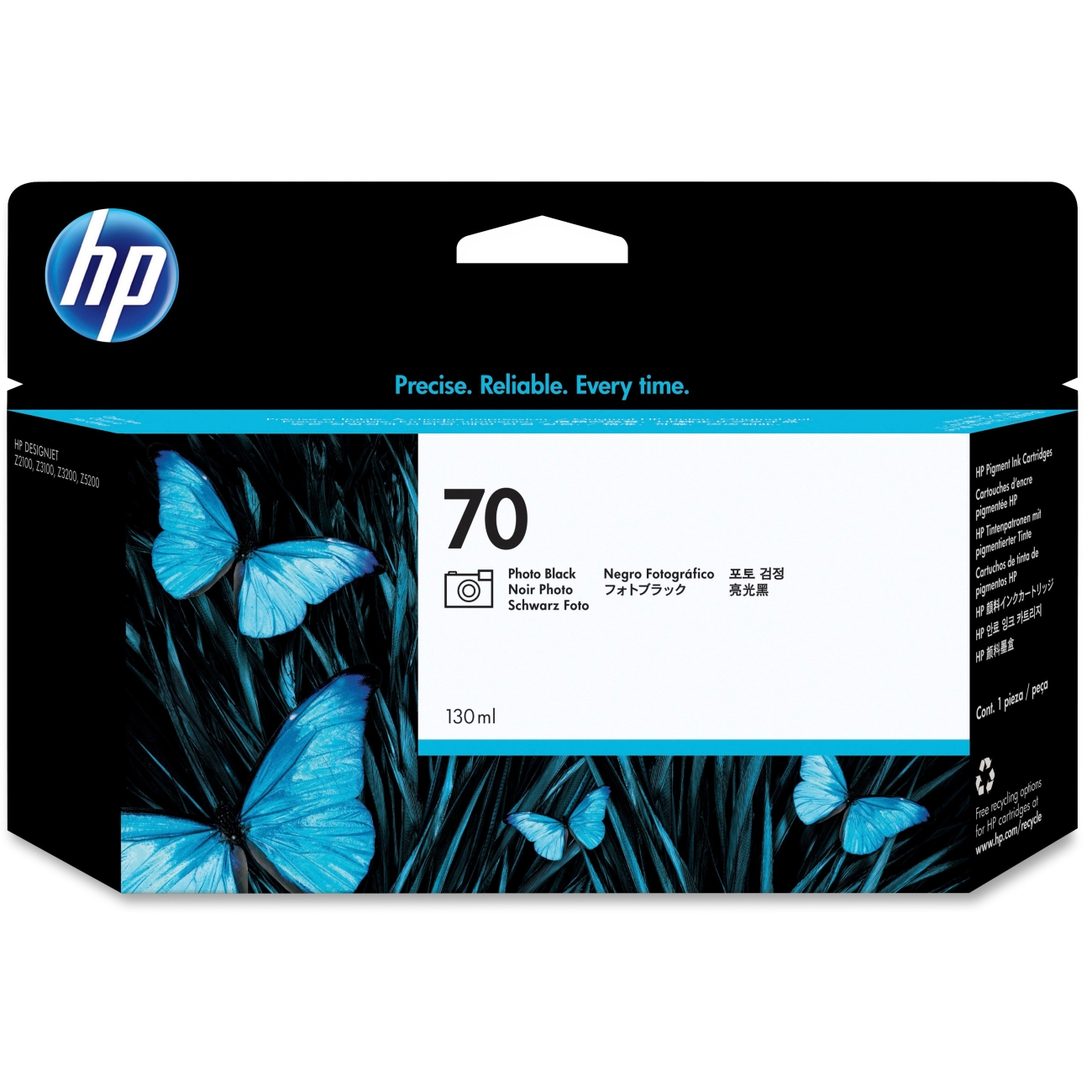 HP C9449A - Cartouche jet d'encre noire photo n°70 HP C9449A