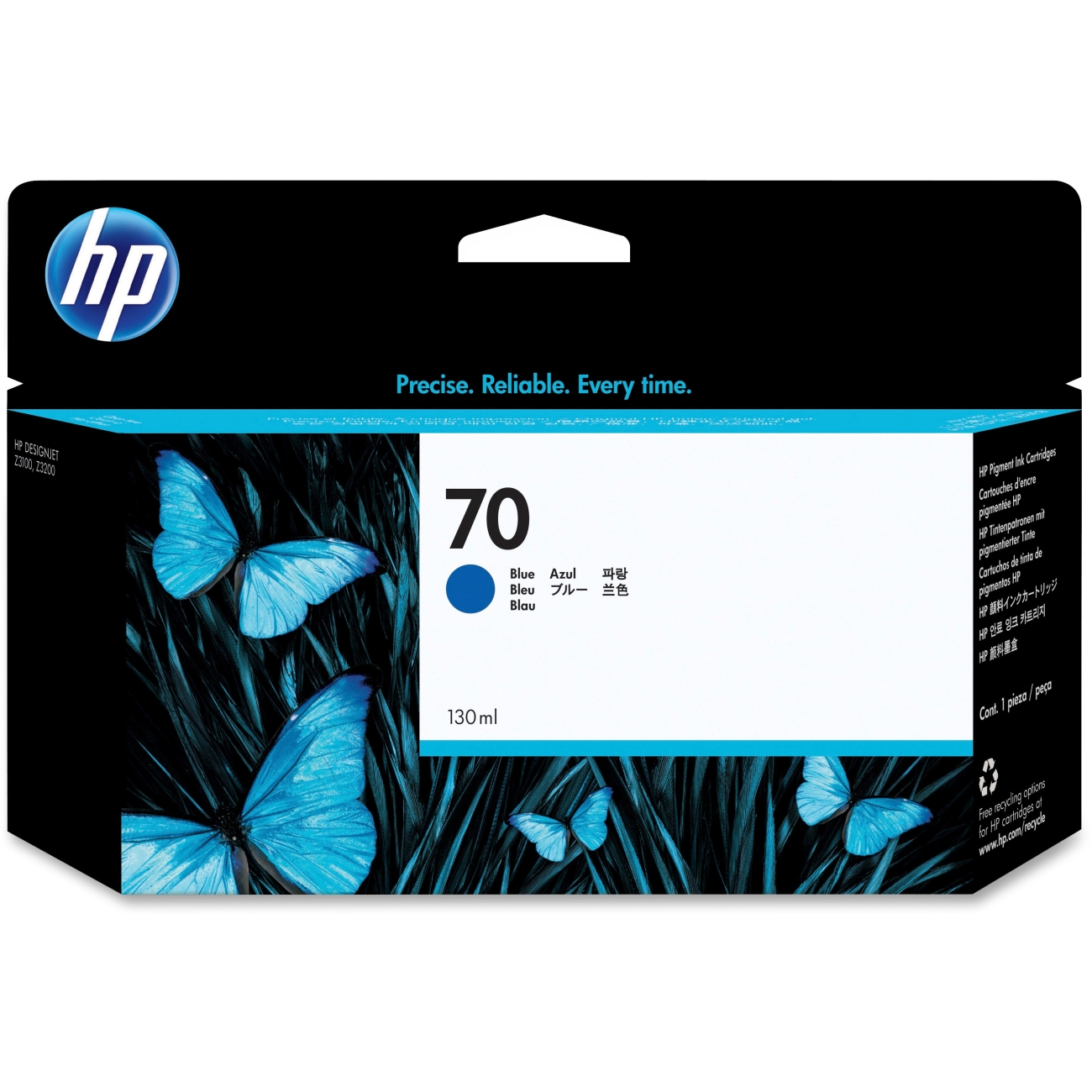 HP C9458A - Cartouche jet d'encre bleue n°70 HP C9458A