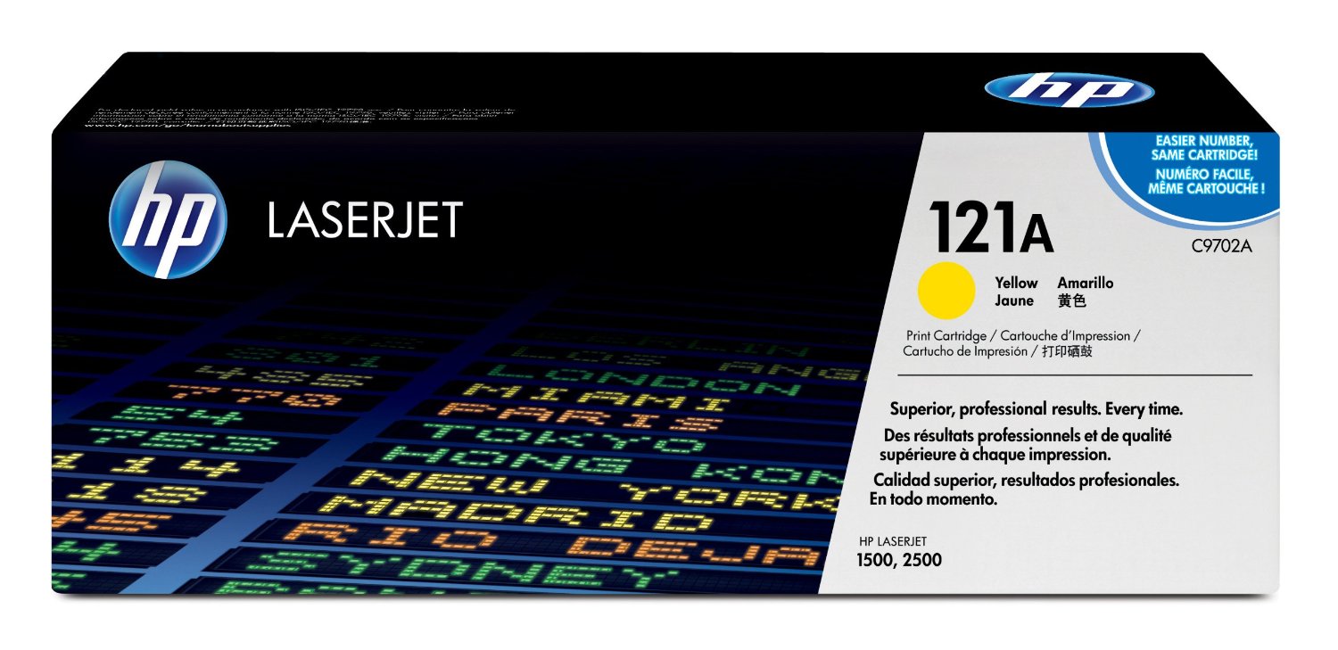 HP C9702A - Toner laser jaune 121A HP C9702A