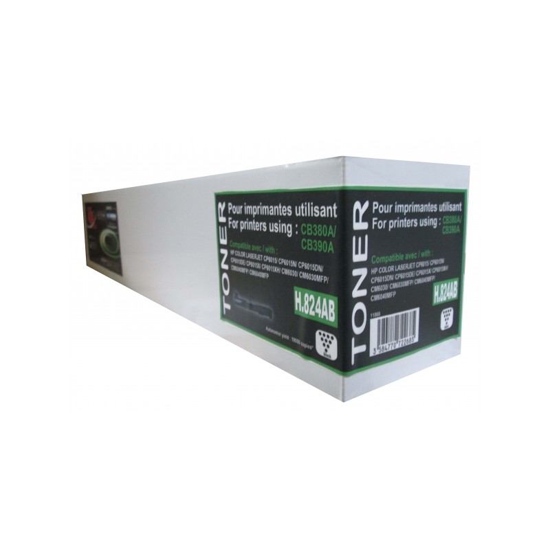 HP CB380A CB390A C - Toner laser noir Compatible Premium pour HP H824AB HP CB380A CB390A C