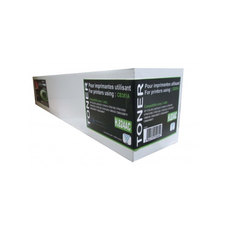 HP CB381A C - Toner laser cyan Compatible Premium pour HP CB381A / H824AC HP CB381A C