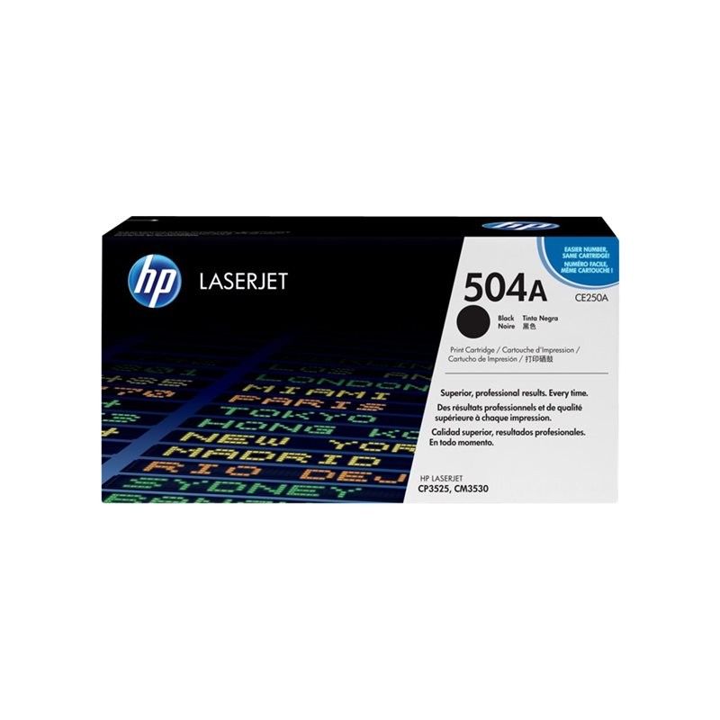 HP CE250A - Toner laser noir 504A HP CE250A