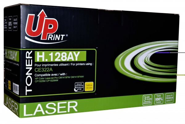 HP CE322A C - Toner laser jaune Compatible Premium pour HP 128A H128AC HP CE322A C