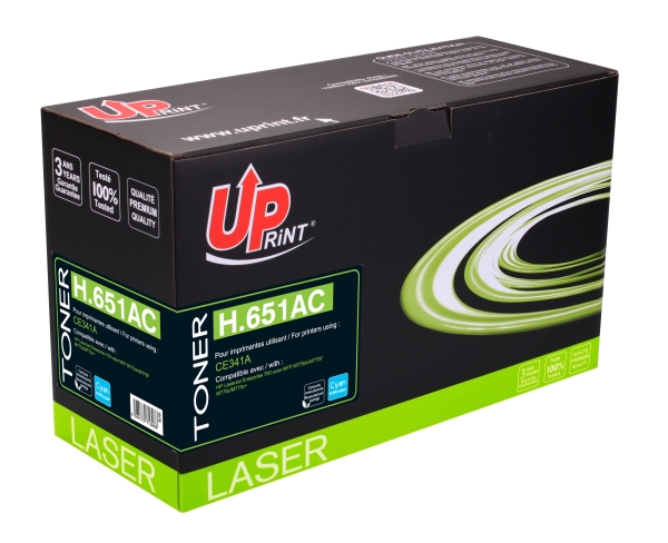 HP CE341A C - Toner laser cyan Compatible Premium pour HP 651A H651AC HP CE341A C