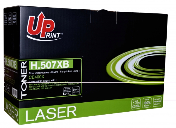 HP CE400X Uprint - Toner laser noir Compatible Premium pour HP 507X H507XB HP CE400X Uprint