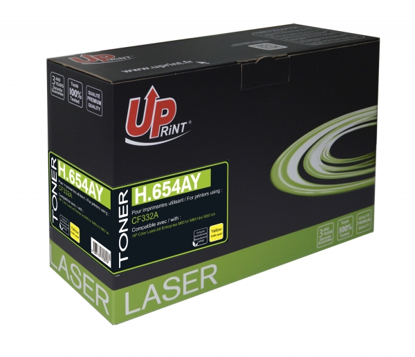 HP CF332A C - Toner laser jaune compatible Premium pour HP 654A H654AY HP CF332A C