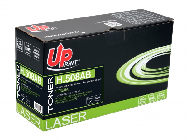 HP CF360A Uprint - Toner laser noir compatible Premium pour HP 508A H508AB HP CF360A Uprint