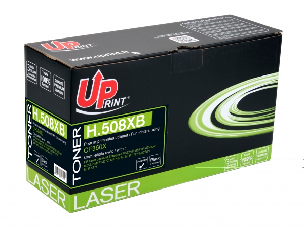 HP CF360X Uprint - Toner laser noir compatible Premium pour HP 508X H508XB HP CF360X Uprint