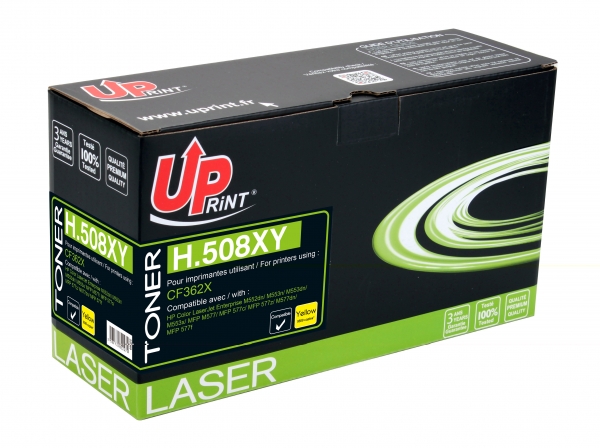 HP CF362X Uprint - Toner laser jaune compatible Premium pour HP 508X H508XY HP CF362X Uprint