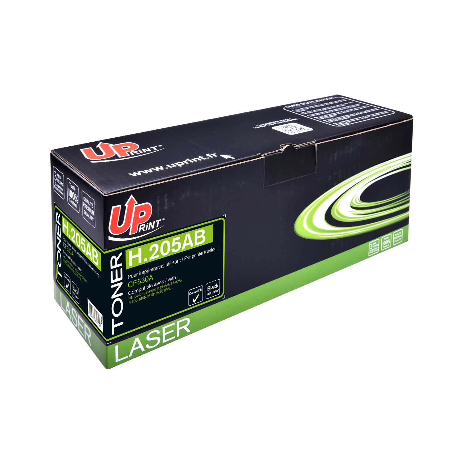 HP CF530A Uprint - Toner laser noir compatible Premium pour HP 205A H205AB HP CF530A Uprint