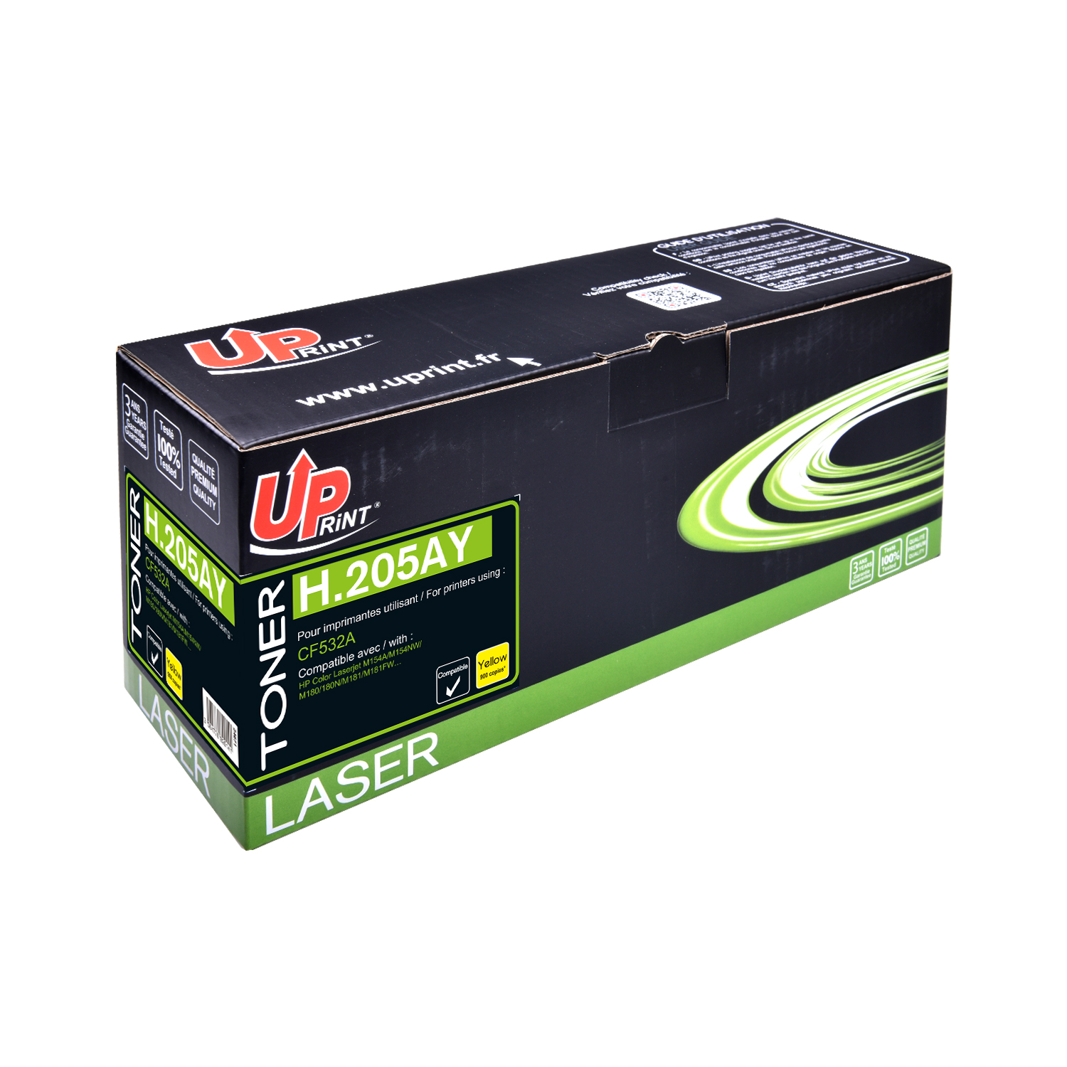HP CF532A Uprint - Toner laser jaune compatible Premium pour HP 205A H205AY HP CF532A Uprint