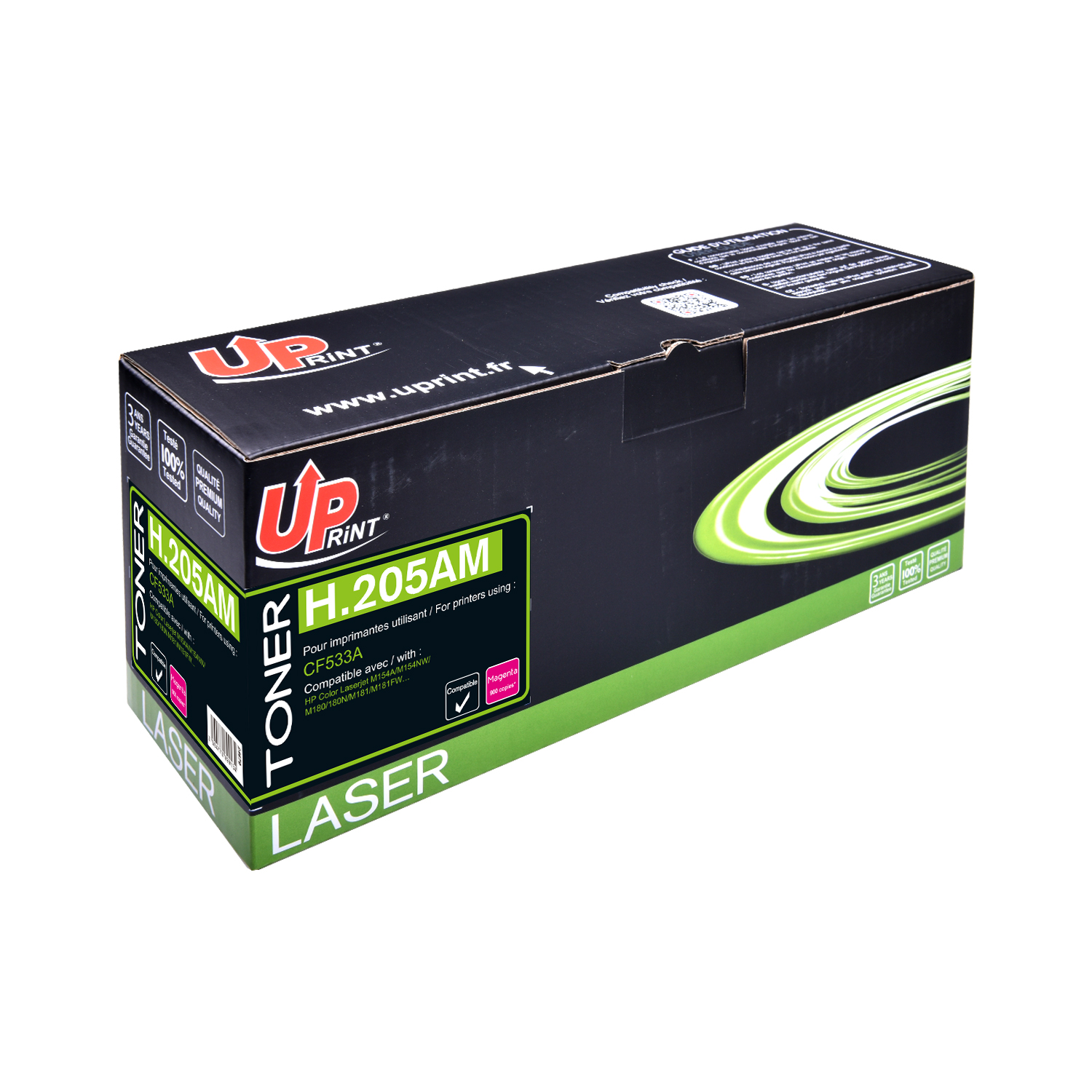 HP CF533A Uprint - Toner laser magenta compatible Premium pour HP 205A H205AM HP CF533A Uprint