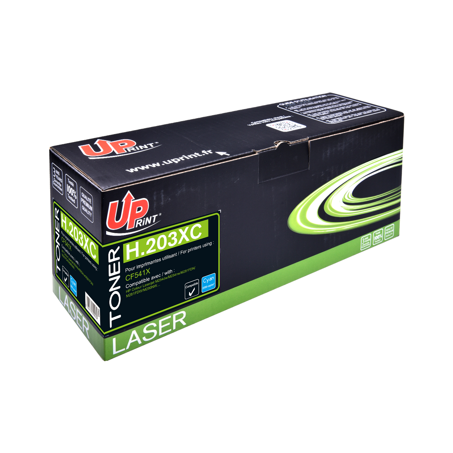 HP CF541X Uprint - Toner laser cyan compatible Premium pour HP 203X H203XC HP CF541X Uprint