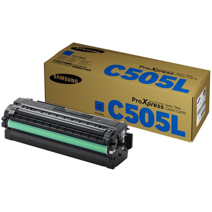 SAMSUNG CLT-C505L ELS - Cartouche de toner laser cyan CLTC505L SU035A SAMSUNG CLT-C505L ELS