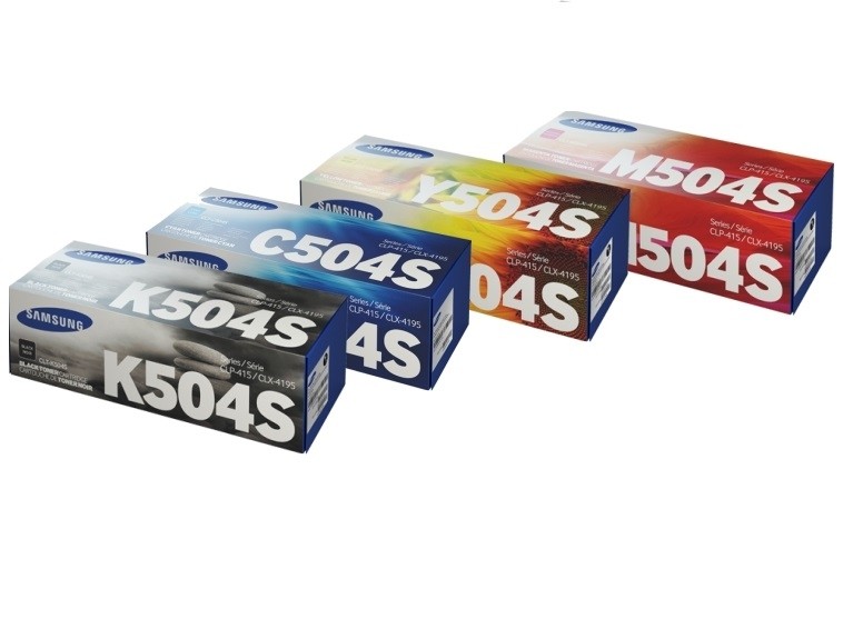 SAMSUNG CLT-P504C - Pack 4 cartouches toner laser noir et couleurs 504S CLTP504C SAMSUNG CLT-P504C
