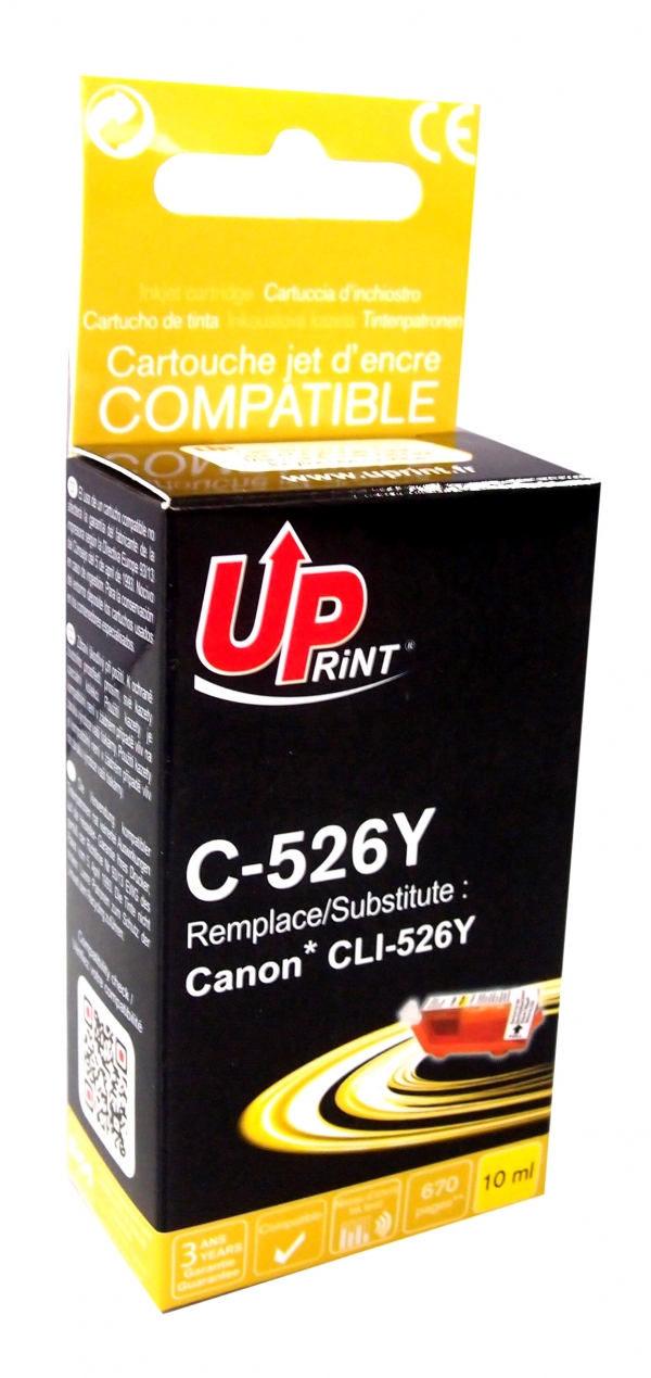 CANON CLI-526Y C - Cartouche jet d'encre jaune CLI526Y 4543B001 CANON CLI-526Y C