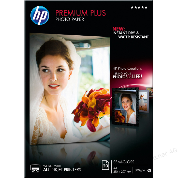 HP CR673A - Papier photo semi-brillant A4 300gr. - HP Premium Plus Photo Paper HP CR673A