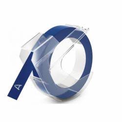 DYMO 520106 x10 - 10 x Rubans Dymo adhésif embossé, 9mm x 3m, Plastique, Bleu Brillant ref 520106 DYMO 520106 x10