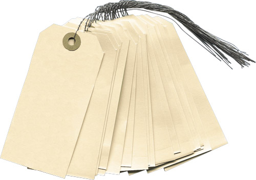 APLI 101578 - Etiquettes américaines individuelles avec fil de fer - 80 mm x 38 mm APLI 101578