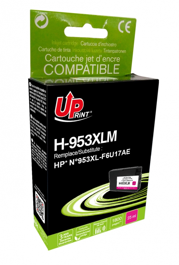 HP F6U17AEC - Cartouche jet d'encre magenta Générique pour HP n°953XL H953XLM HP F6U17AEC