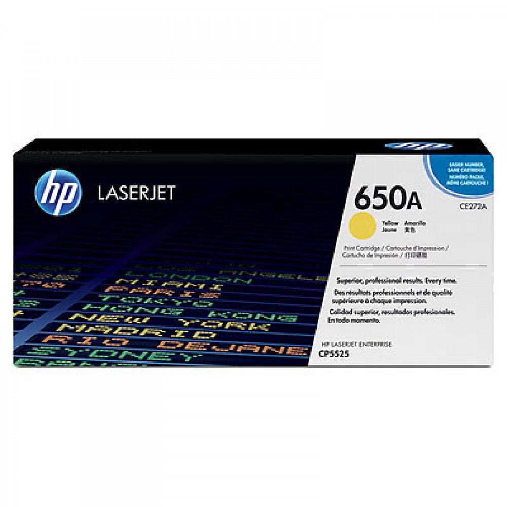 HP CE272A - Toner laser jaune HP 650A HP CE272A