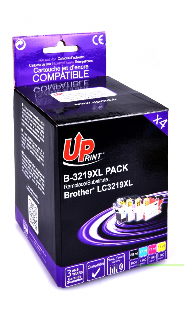 BROTHER LC3219XL Pack C - Pack économique de 4 cartouches jet d'encre compatible brother LC3219XL noire et couleurs BROTHER LC3219XL Pack C