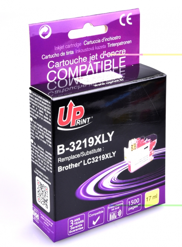 BROTHER LC3219XL Y C - Cartouche jet d'encre jaune LC3219XLY B3219XLY BROTHER LC3219XL Y C