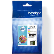 BROTHER LC424VAL C - Pack 4 cartouches Compatible Premium pour Brother série LC-424 Couleur CMYK pour DCP-J1200W ref LC424VAL BROTHER LC424VAL C