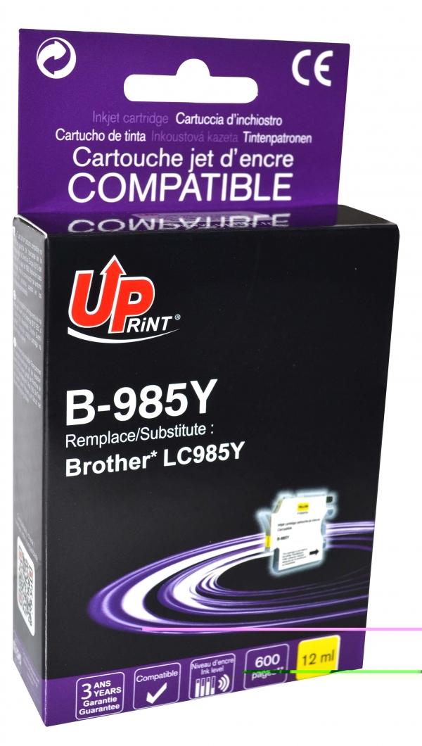 BROTHER LC985Y C - Cartouche jet d'encre jaune LC985Y B985Y BROTHER LC985Y C