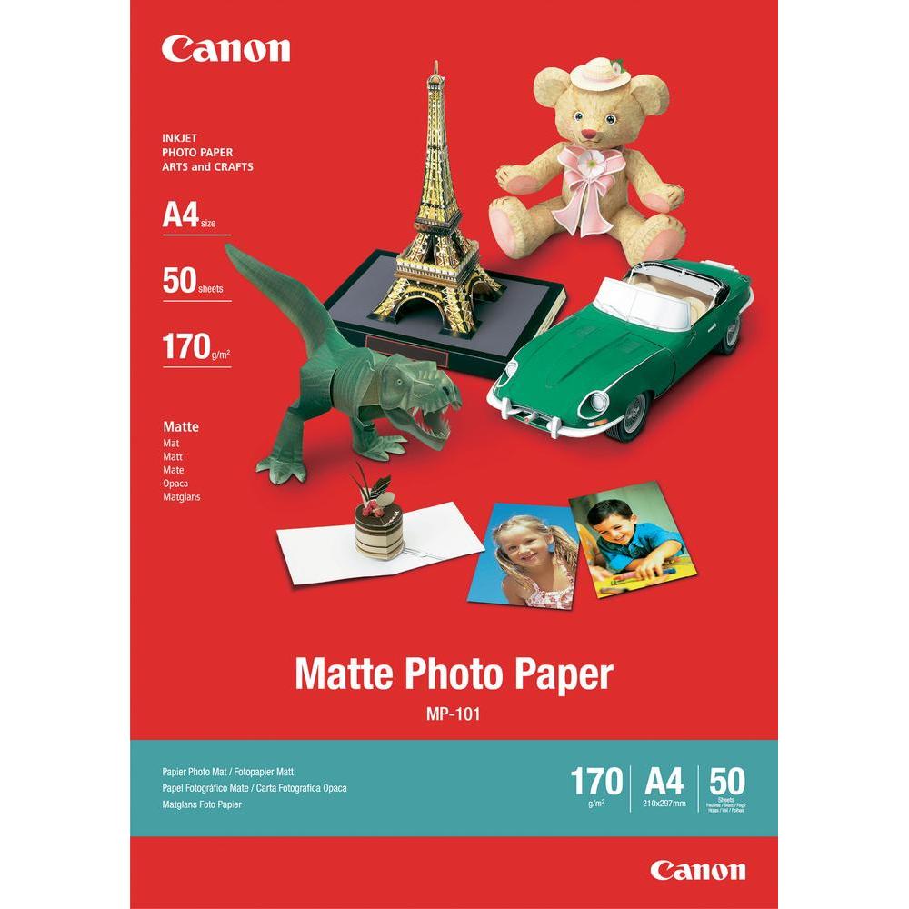 CANON MP-101 A4 - Papier photo matt MP101 A4 170gr. 7981A005 - Matte Photo Paper CANON MP-101 A4
