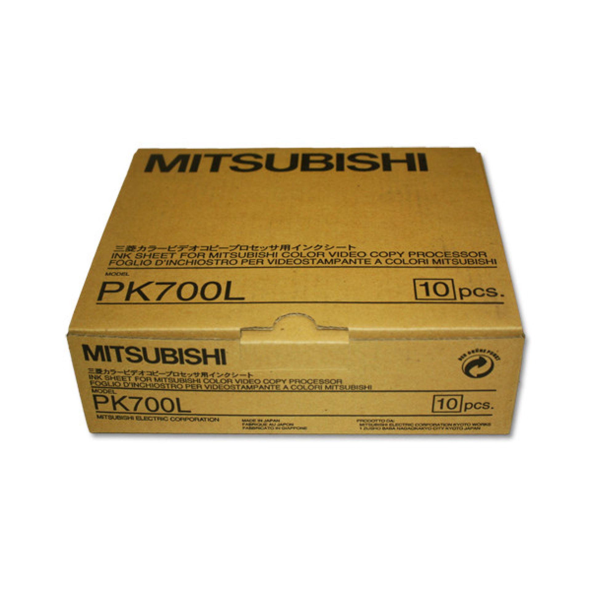Mitsubishi PK700L - Support d'encrage original Mitsubishi PK 700 L 130 impressions, sans cassette pour imprimante couleur, format S Type CP-700 E/DW Mitsubishi PK700L