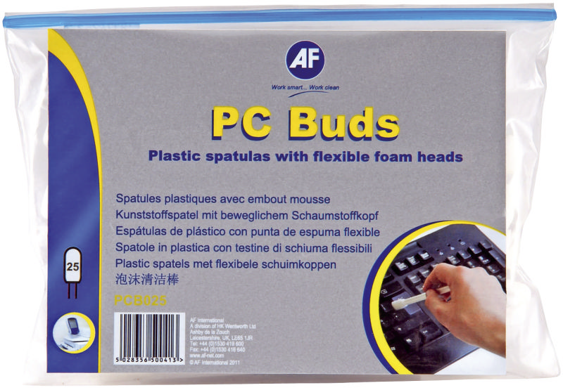 AF PCB025 PC BUDS - Spatule plastique pour nettoyer les claviers et grilles aérations AF PCB025 PC BUDS